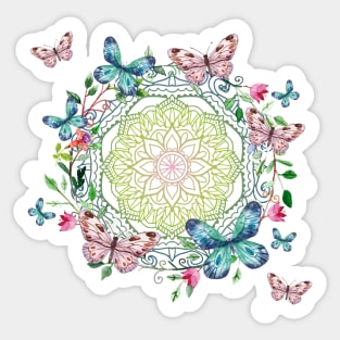 Chakra butterflies Sticker